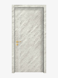 Urban Cement Interior Double Door Slabs - Aliyah 2L Concave Design in Bright White epoxy