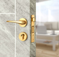 Urban Cement Interior Door Slab - Scala 3 Concave Design in Bright White epoxy, angled view