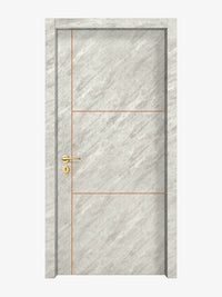 Urban Cement Interior Double Door Slabs - Axis 2 Concave Design in Copper Pearl epoxy