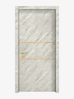 Urban Cement Interior Door Slab - Elevar 2N Inlay Design (I2002)
