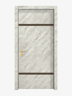 Urban Cement Interior Double Door Slabs - Elevar 2W Inlay Design (I5001)