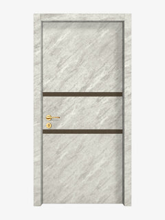 Urban Cement Interior Double Door Slabs - Elevar 2N Inlay Design (I5002)