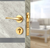Urban Cement Interior Door Slab - Elevar 2N Inlay Design in Gray epoxy, angled view